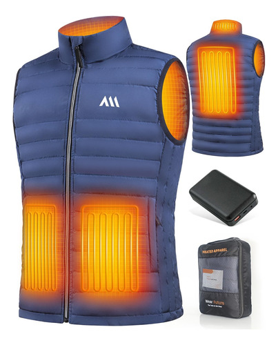 Chaleco Térmico Eléctrico 20000 Mah Para Hombres Y Mujeres Color Diseño De La Tela Talle