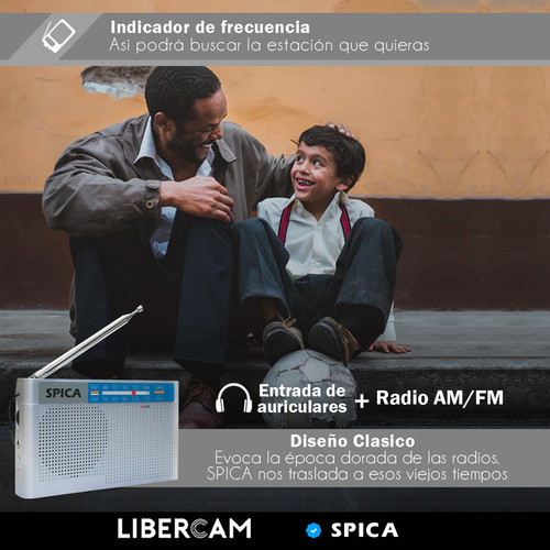 Imagen 7 de 10 de Radio Portatil Spica Sp-350 A Pilas Am/fm Retro Original
