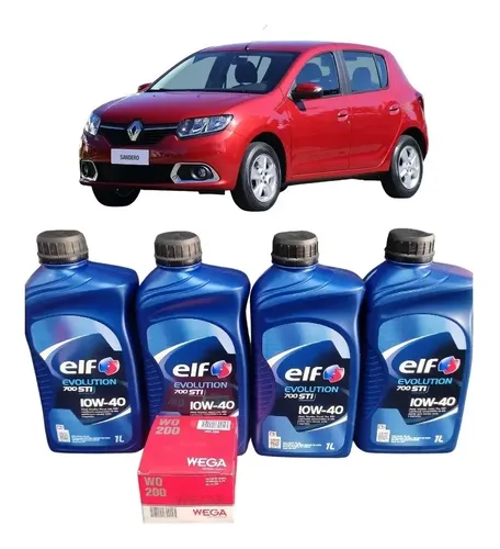 Kit Troca De Óleo Sandero Logan 1.6 8v 10w40 2007 2012 2016 ...