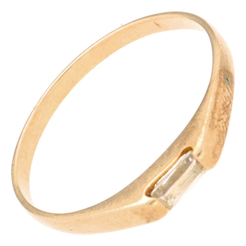 Anillo De 10k Oro Amarillo, 1 Gramos