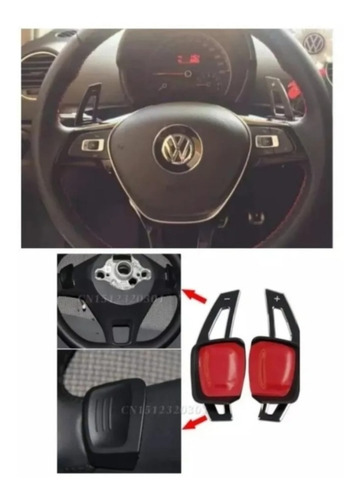 Extensor Paddle Shift Preto Volante Amarok 2019