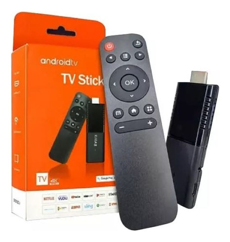 Tv Stick Convertidor Smart Tv Android 14.0 16gb+2gb+5g Negro Estándar