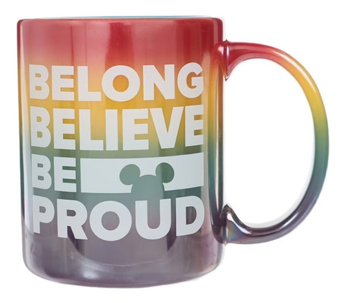 Taza Pride Arcoiris Diversidad Original Disney Store Mickey