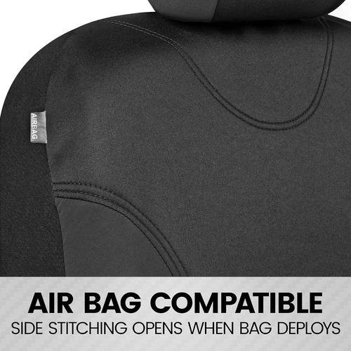 Juego Completo De Fundas De Asiento Negras Bdk Ultrasleek...