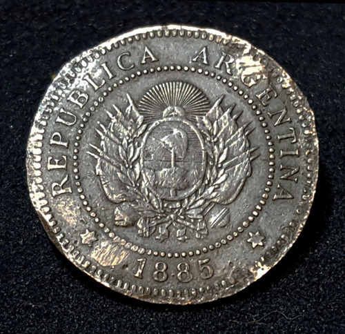 Antigua Moneda 1 Centavo De Patacón. Año 1885. 55059