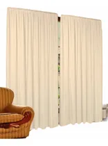 Comprar Combo 4 Paños De Cortinas Voile Nevado Riel Americano Larga