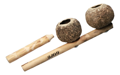 Agogo De Castanha Gope Duplo Com Baqueta Oferta