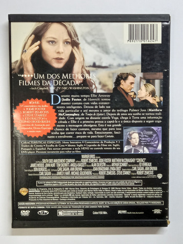 Dvd Contato Jodie Foster Ficçao Original Envio Rapido (Usado)
