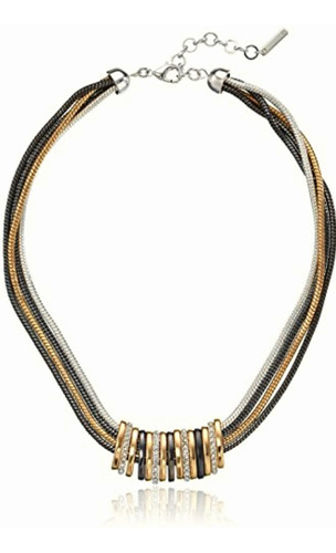 Nine West High Stakes Frontal Slider Necklace For Women.