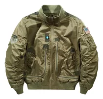 Comprar Chaqueta De Vuelo Funcional De La Fuerza Aérea, Chaqueta Táctica Holgada For Hombre, Uniforme De Béisbol Con Cuello Levantado, Moda For Hombre