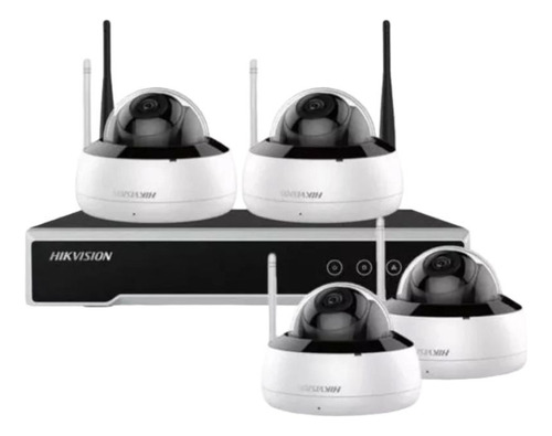 Kit Cctv Inalambrico Ip Hikvision Camaras Domo 1080p