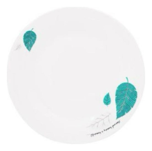 Plato Plano Diseño Hoja 28,5cm