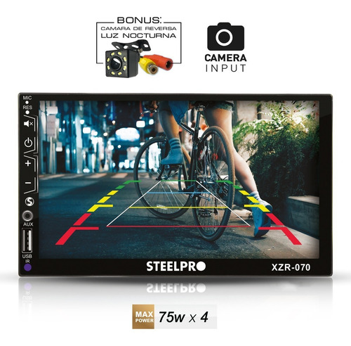 Imagen 8 de 10 de Kit Autoestéreo Bluetooth Steelpro + Bocinas 6.5 Soundstream