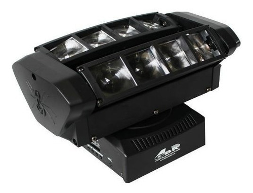 Cabezal Gbr Movil Rotation 360 Giro Spider Barrido 8 Led 3w Alta Potencia Programable Dmx 512 Rgbw Flash Mijalshop