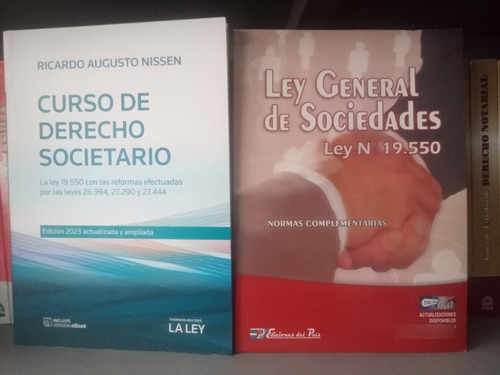 Nissen Curso De Derecho Societario 2023 + Ley De Regalo 