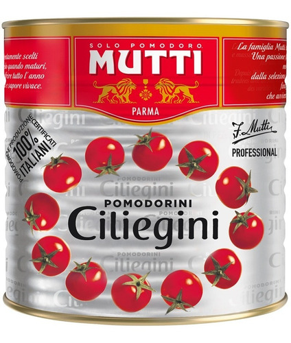 Mutti Pomodorini Ciliegini Tomates Cherry 2500g Italia!