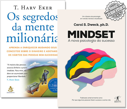 Kit Os Segredos Da Mente Milionária + Mindset |