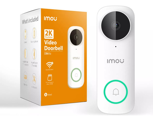 Timbre Video Portero Inalambrico Imou 5mp Db61l Con Ai