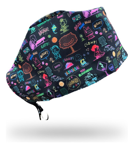 Gorro Clínico Antifluido Hombre Snoopy Neon