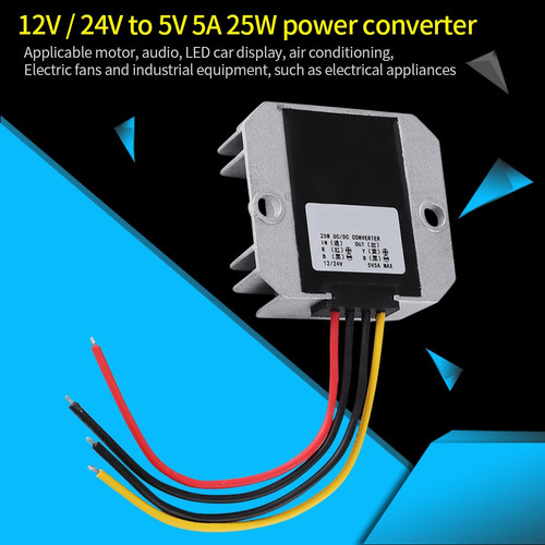 Dc-dc 12v/24v A 5v 5a 25w Voltaje Escalón Módulo Buck Fuente
