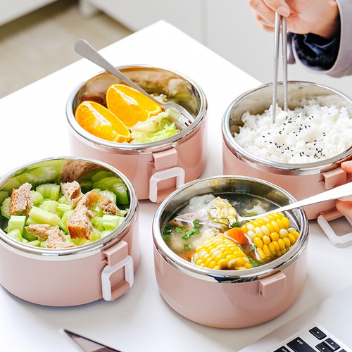Lunchera Conservadora Vianda Termica Acero 3 Pisos