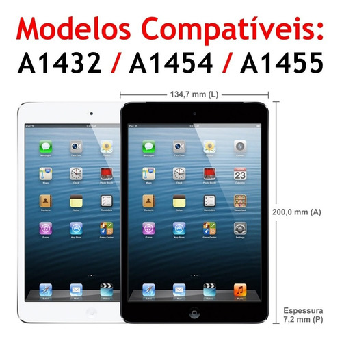 Imagem 6 de 6 de Película De Vidro iPad Mini 1 7.9 2012 A1432 A1454 A1455