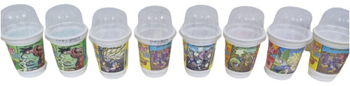 Dragon Ball Z -  Vasos Yoleit Y Stickers- Coleccionables