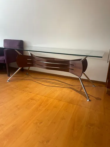 Mesa Rectangular En Vidrio Para Sala De Juntas Moderna (Usado)