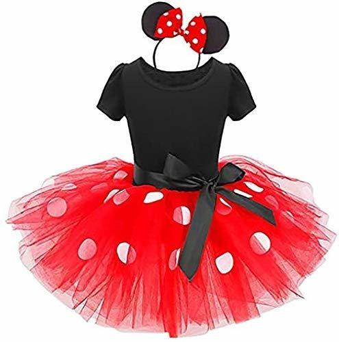 Chicas Bebé Polka Dots Princesa Navidad Vestido De Dd39i