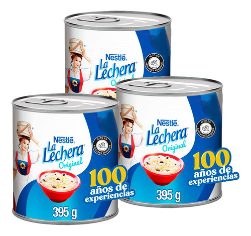 Leche Condensada La Lechera 395g X 3 Und - g a $104