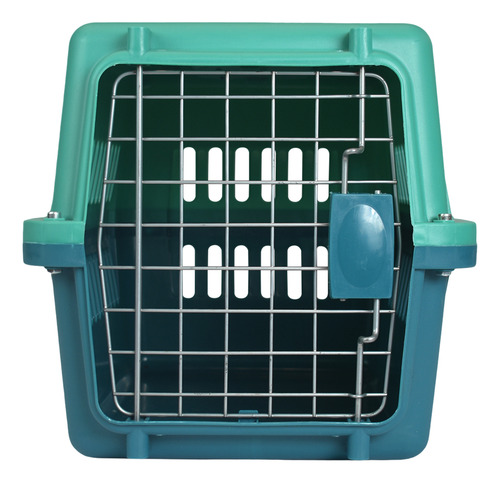 Transportadora Para Mascotas Chica 48x32x30cm Fancy Pets Color Aqua Aqua