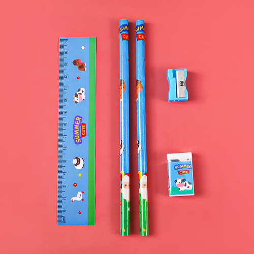 Juego De 5 Unidades, Juego De Lápices Navideños Con Dibujos
