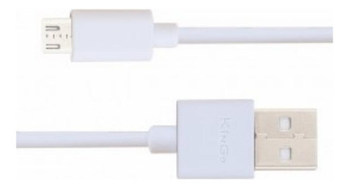 Cabo Usb V8 Kingo Branco 2 Metros 2.1a Para Galaxy J6 Plus