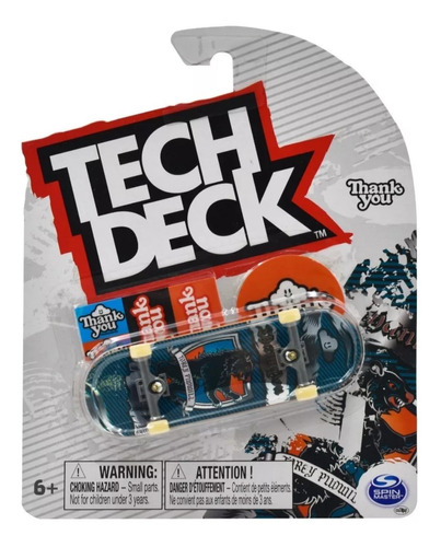Tech Deck Thank You Serie Spin Master Mini Patineta Dedos 