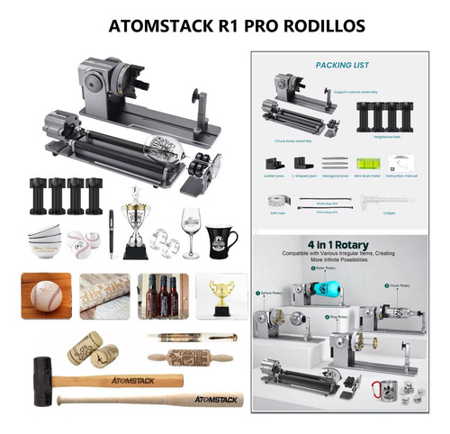 Grabador Láser Sculpfun S30 Pro 10w Y 4 En 1 Rodillo Y Panel