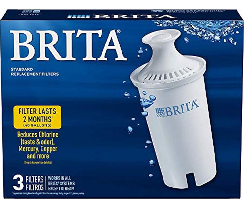 Filtros De Jarra Estándar Brita, Paquete De 3 Para Filtro De