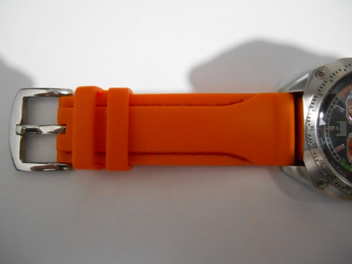 Relógio Dumont Multifunção - Robusto Pulseira Laranja