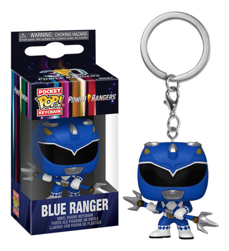 Pop Funko Keychain Mighty Morphin Power Rangers Blue Ranger