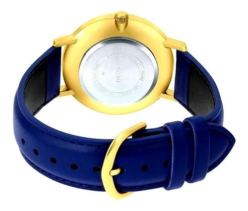 Reloj Casio Mujer Unisex Análogo Ltp-vt01gl-2bu Cuero Azul