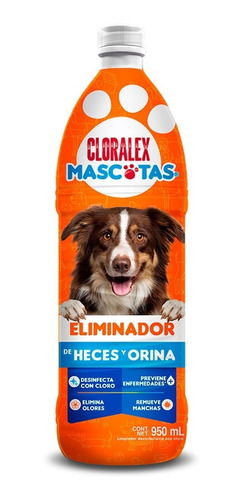 3 Pack Cloralex Mascota 950 Ml Con Cloro Elimina Heces Orina