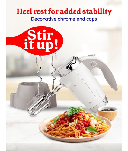 Betty Crocker Bc-4208w Batidora De Mano De 7 Velocidades Blanco 120v/60hz