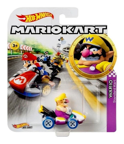 Imagem 1 de 4 de Hot Wheels Mario Kart Wario - Gbg32 - Mattel