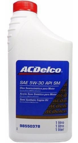 Óleo Motor Acdelco Sae 5w30 Api Sn Semi Sintetico 98550378