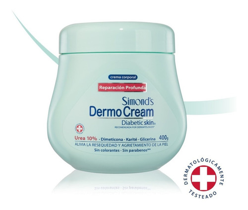 Crema Corporal Dermocream Diabetic Skin Pote 400g