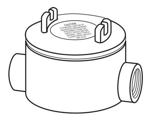 Caja A Prueba De Explosion De Paso De 3/4  (21 Mm)