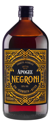 Coquetel Alcoólico Negroni Apogee Garrafa 1000ml