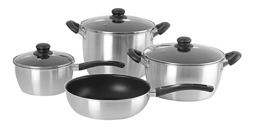 Batería De Cocina 7 Piezas Teflon Olla Sarten Cacerola