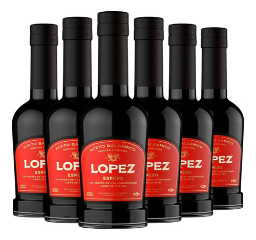 Aceto Balsámico López Espeso Pack X 6 X 250ml.