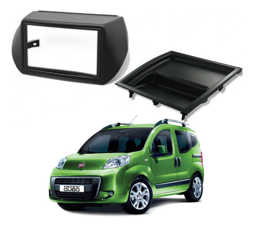 Marco Moldura Adaptador 2 Doble Din Fiat Fiorino Qubo