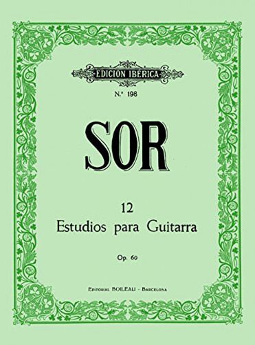12 Estudios Guitarra Op.60 - Sor, Fernando/tarragó, Graci